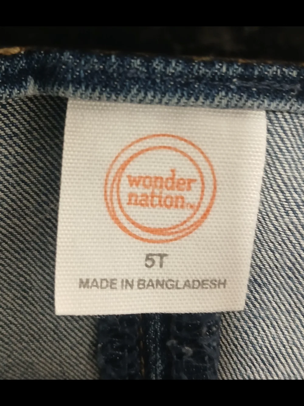 wonder nation Blue Star-Print Denim Overall Dress